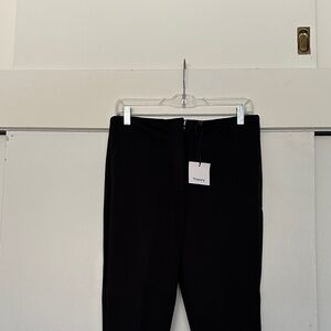 Theory Black Straight-Leg Trousers